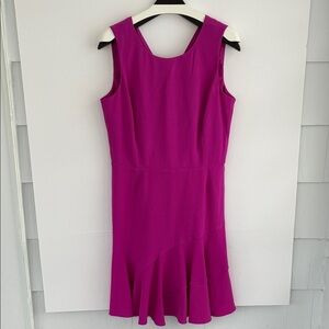 Covington Vibrant Pink Fuchsia Sleeveless Cocktail Fit and Flare Dress Size 12